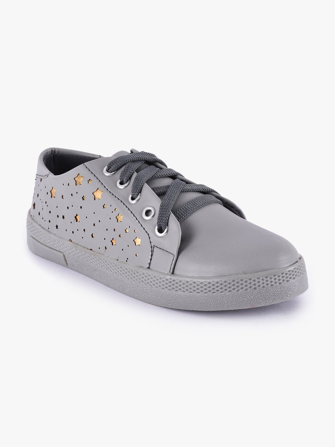 

BuckleUp Women Grey Solid Ballerinas