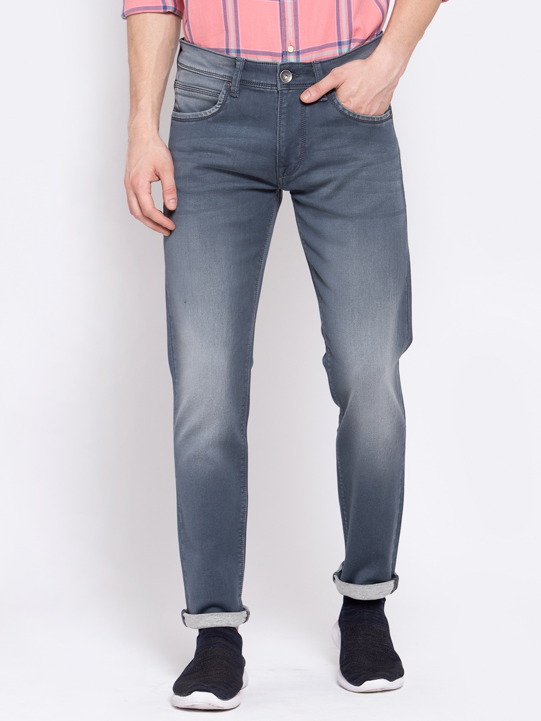 

Pepe Jeans Men Tapered Fit Stretchable Jeans, Grey