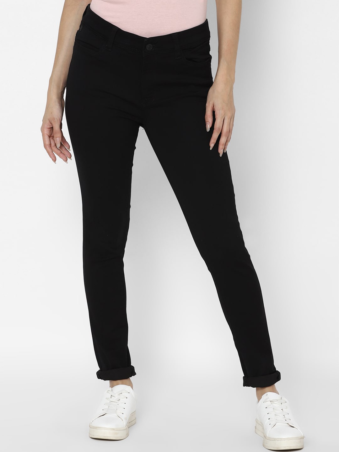 

Allen Solly Woman Women Black Regular Fit Mid-Rise Clean Look Jeans