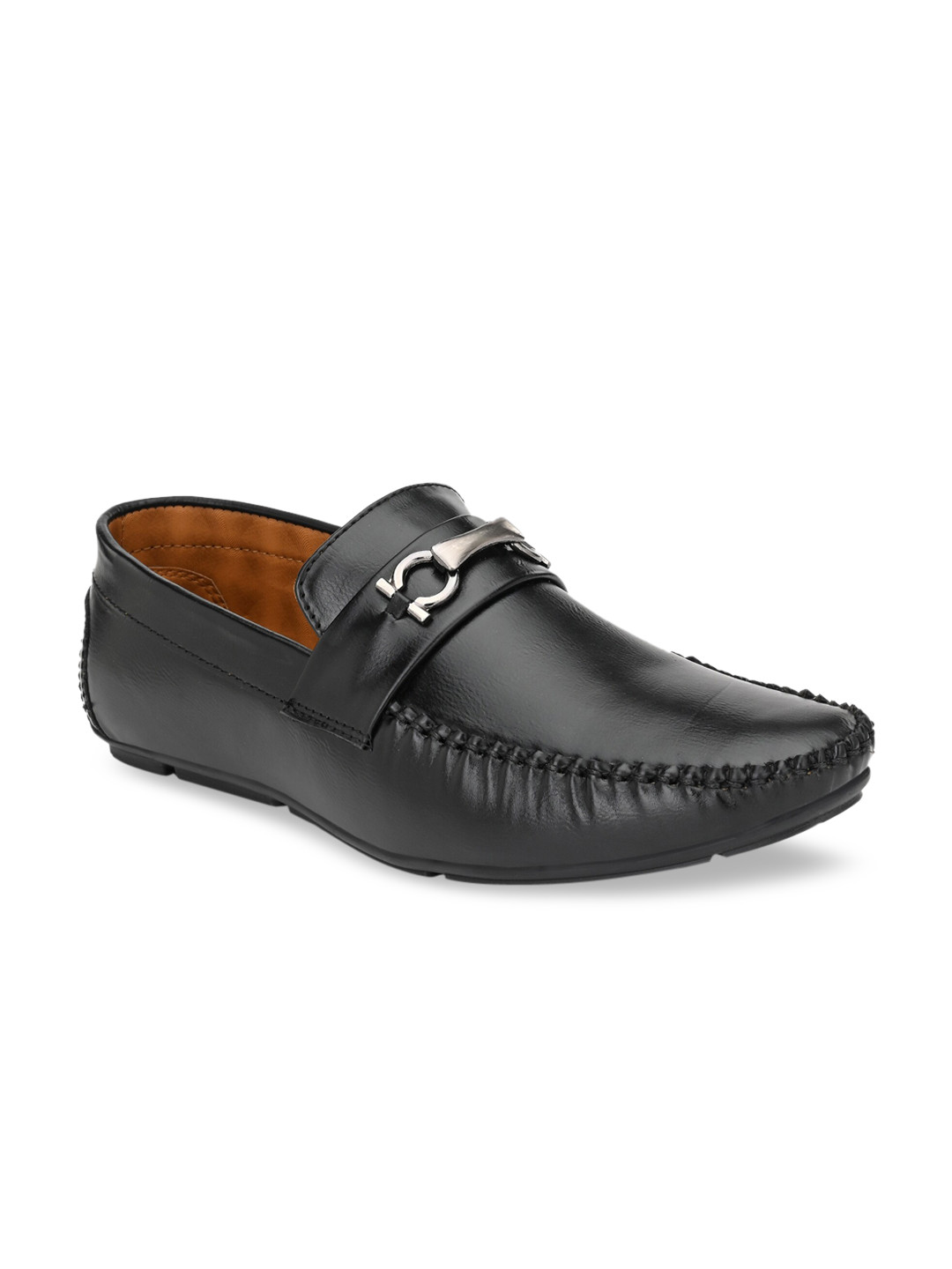 

ALBERTO MORENO Men Black Driving Shoes