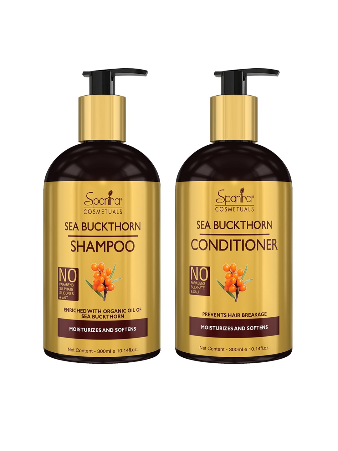 

Spantra Sea Buckthorn Shampoo & Conditioner Combo, Gold