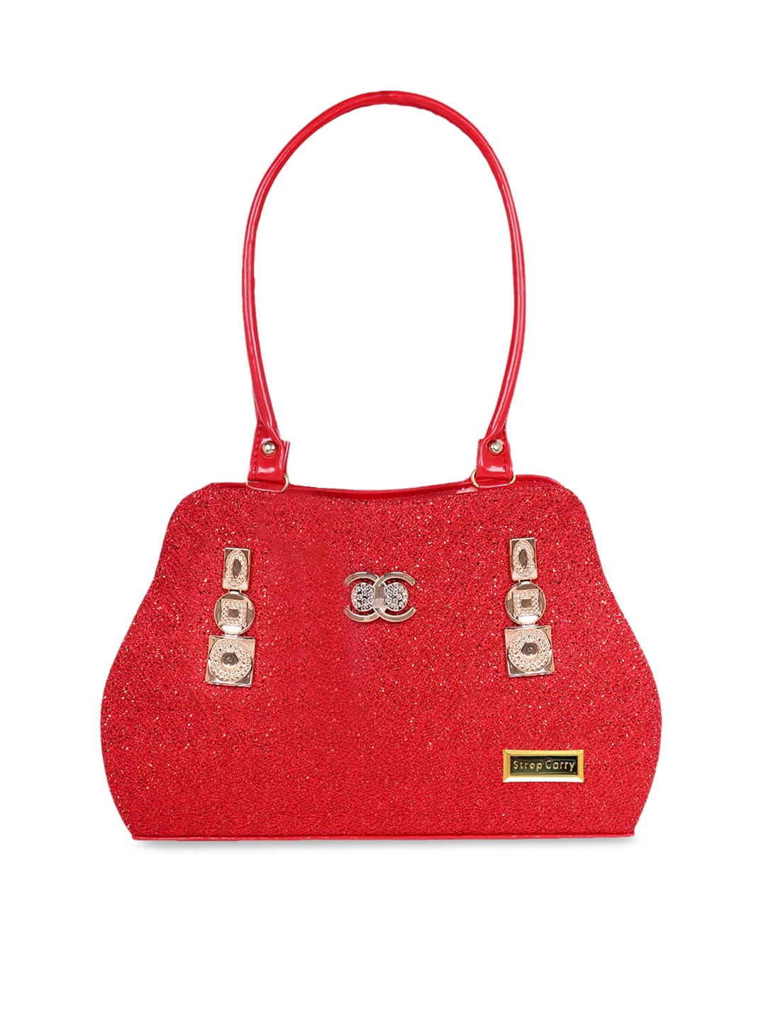 

Stropcarry Red Self-Design Shoulder Bag