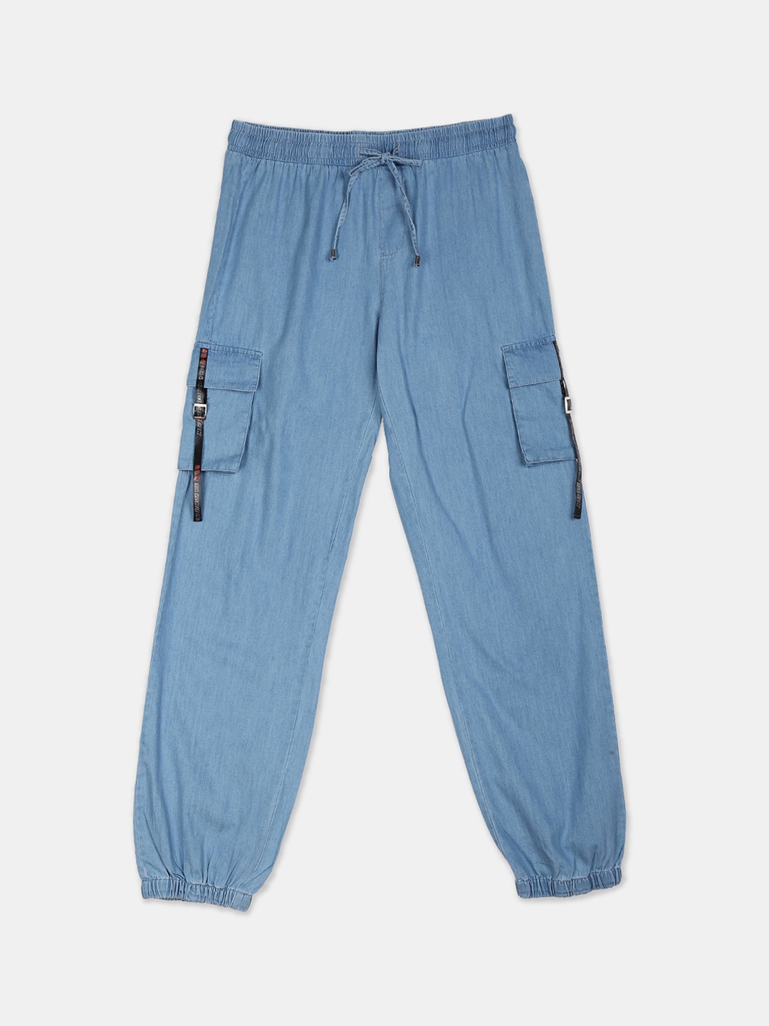 

Cherokee Girls Blue Regular Fit Self Design Joggers
