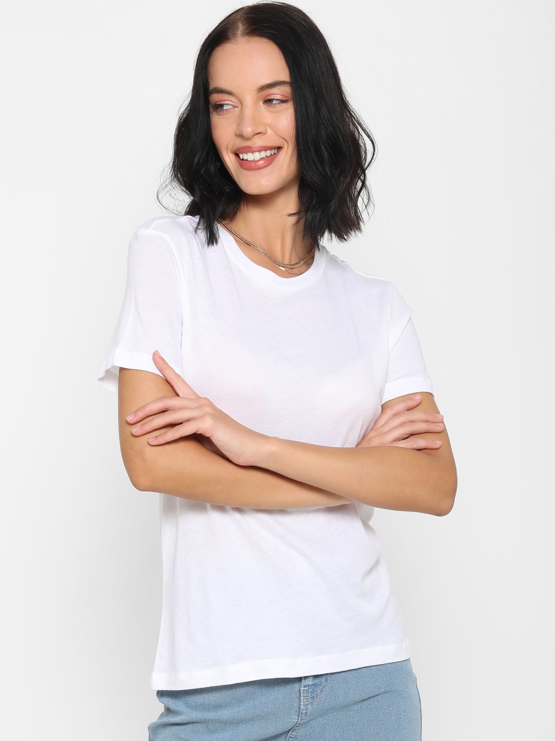 

FOREVER 21 White Regular Top
