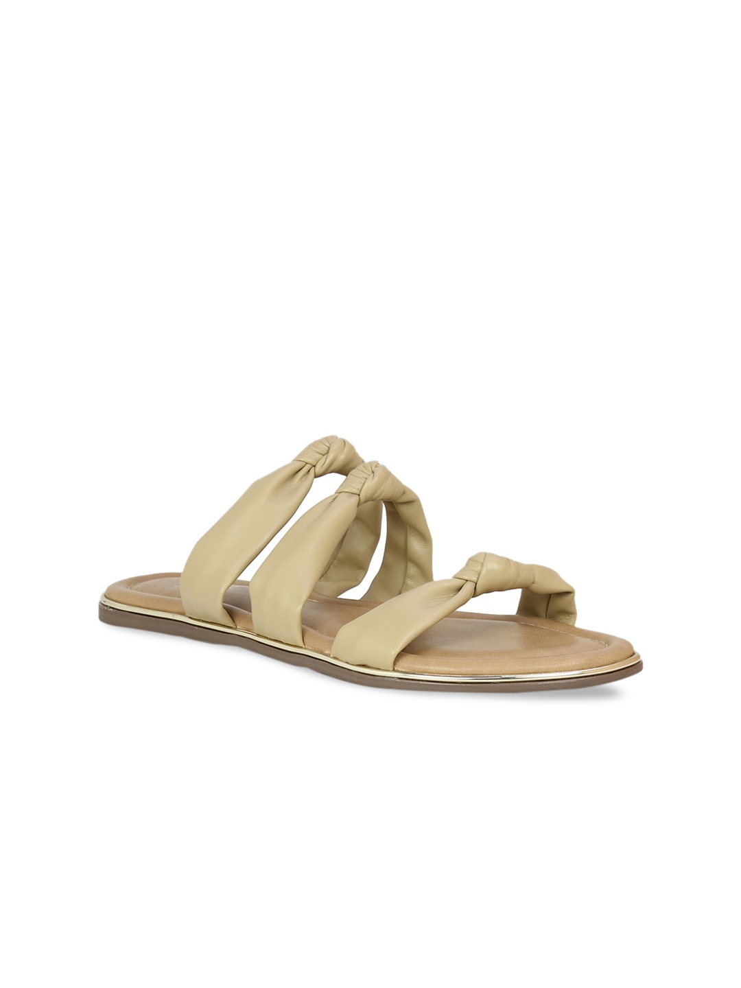 

Inc 5 Women Beige Solid Open Toe Flats