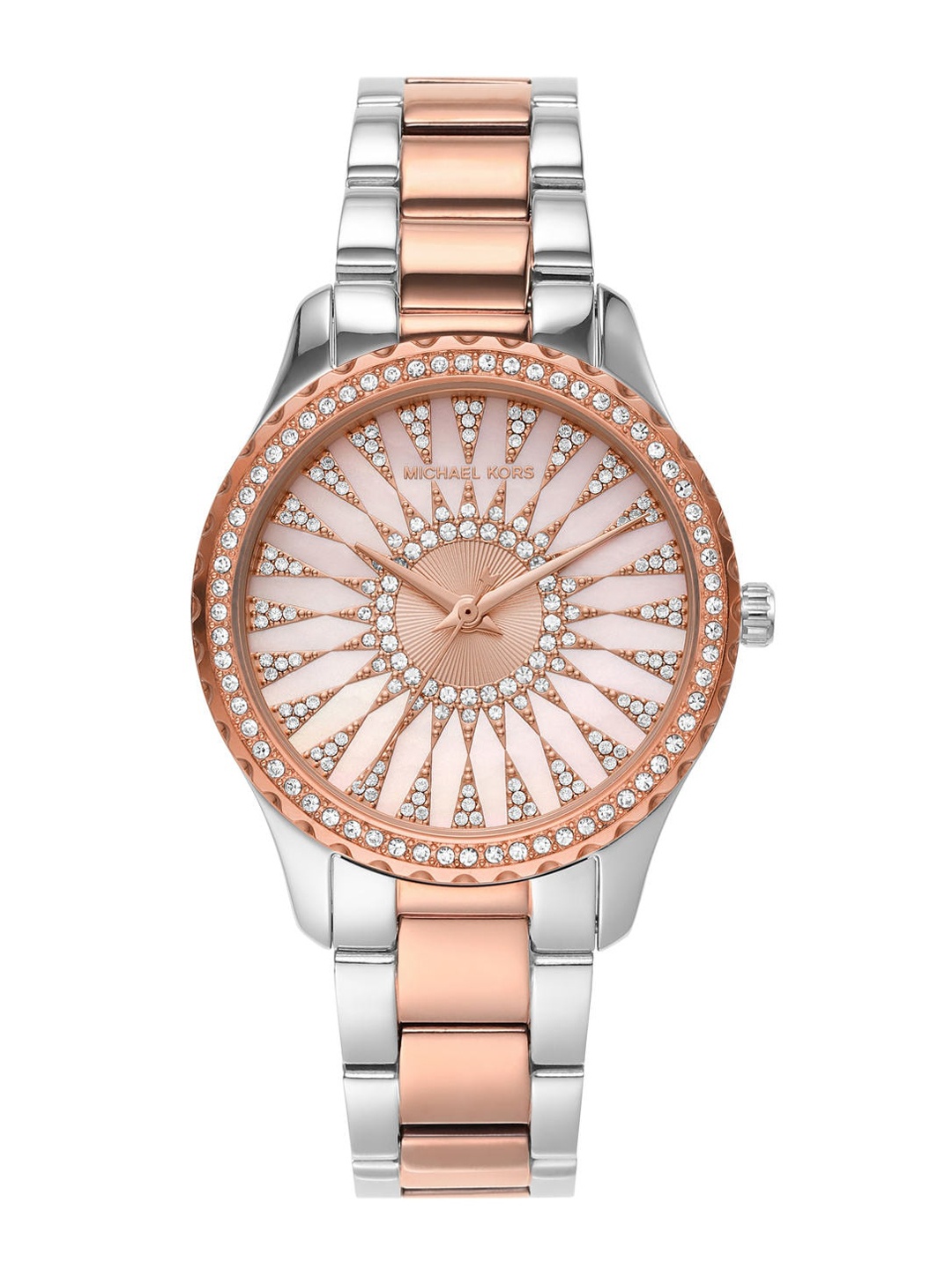 

Michael Kors Women Pink Layton Analogue Watch MK6894