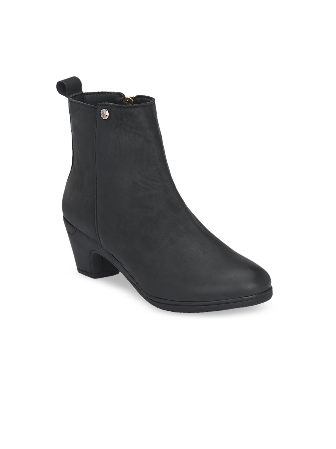 

El Paso Women Textured Flat Boots Casual Shoes, Black