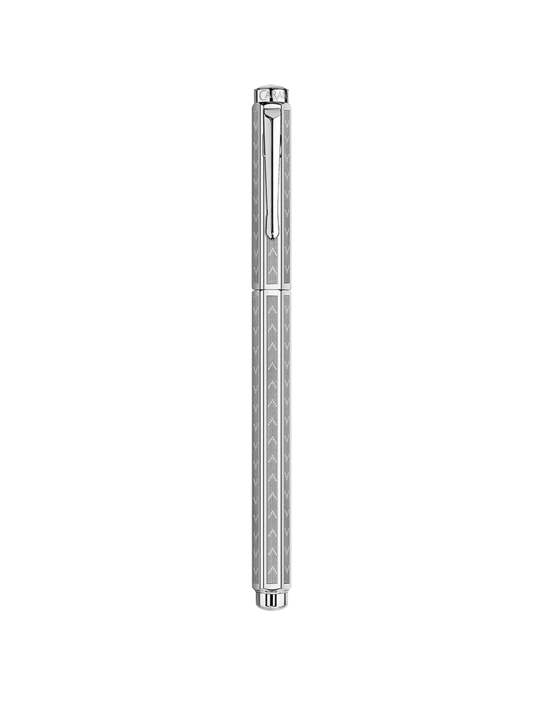 

Caran D Ache Silver-Plated Rhodium Coated Ballpoint Pen with Gift Box