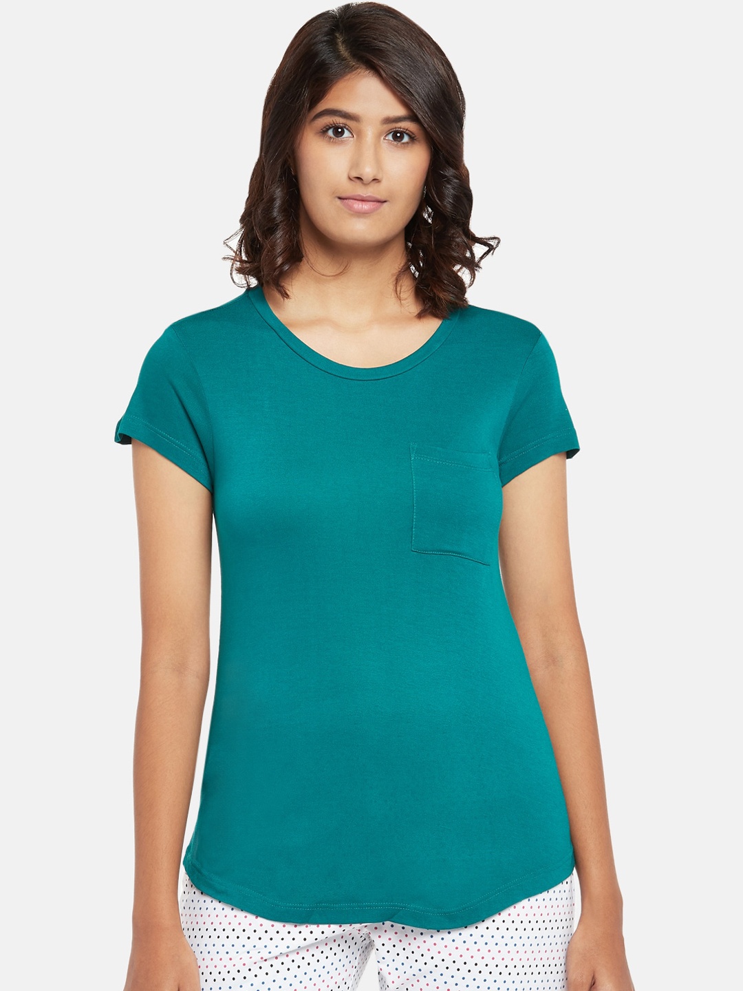 

Dreamz by Pantaloons Teal Regular Lounge tshirt
