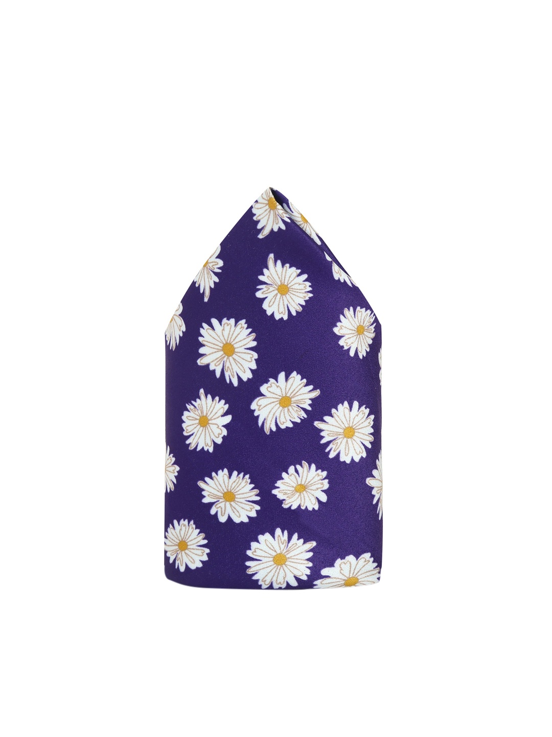 

Tossido Men Purple & White Flower Printed Pocket Square