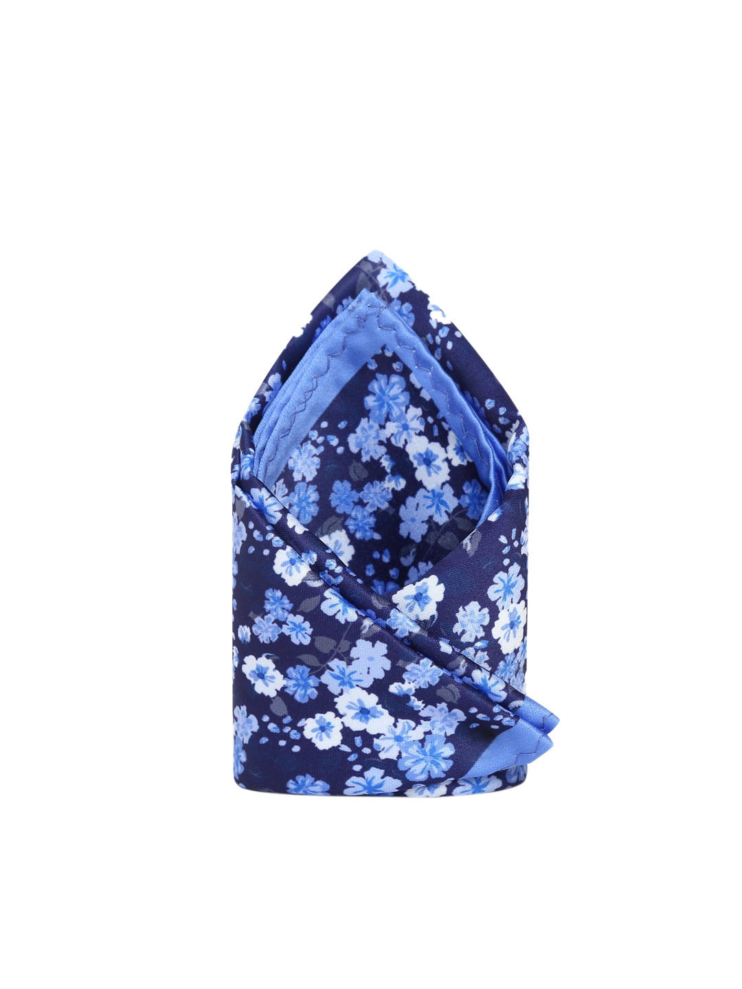 

Tossido Men Blue & White Printed Pocket Square With A Gift Box