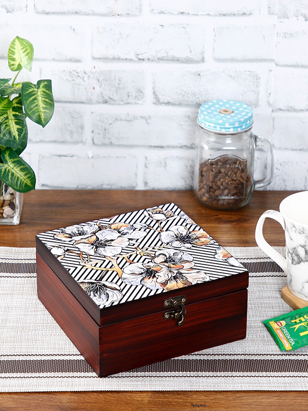 

Reinvention Factory Brown & White Digital Printed Multi-Purpose Organiser