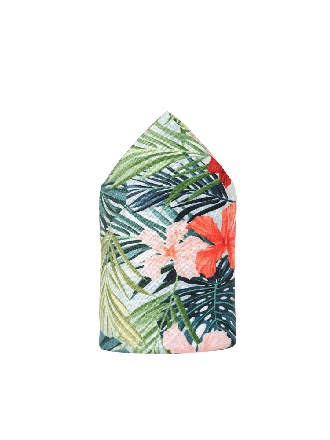 

Tossido Men Green & Red Printed Pocket Square