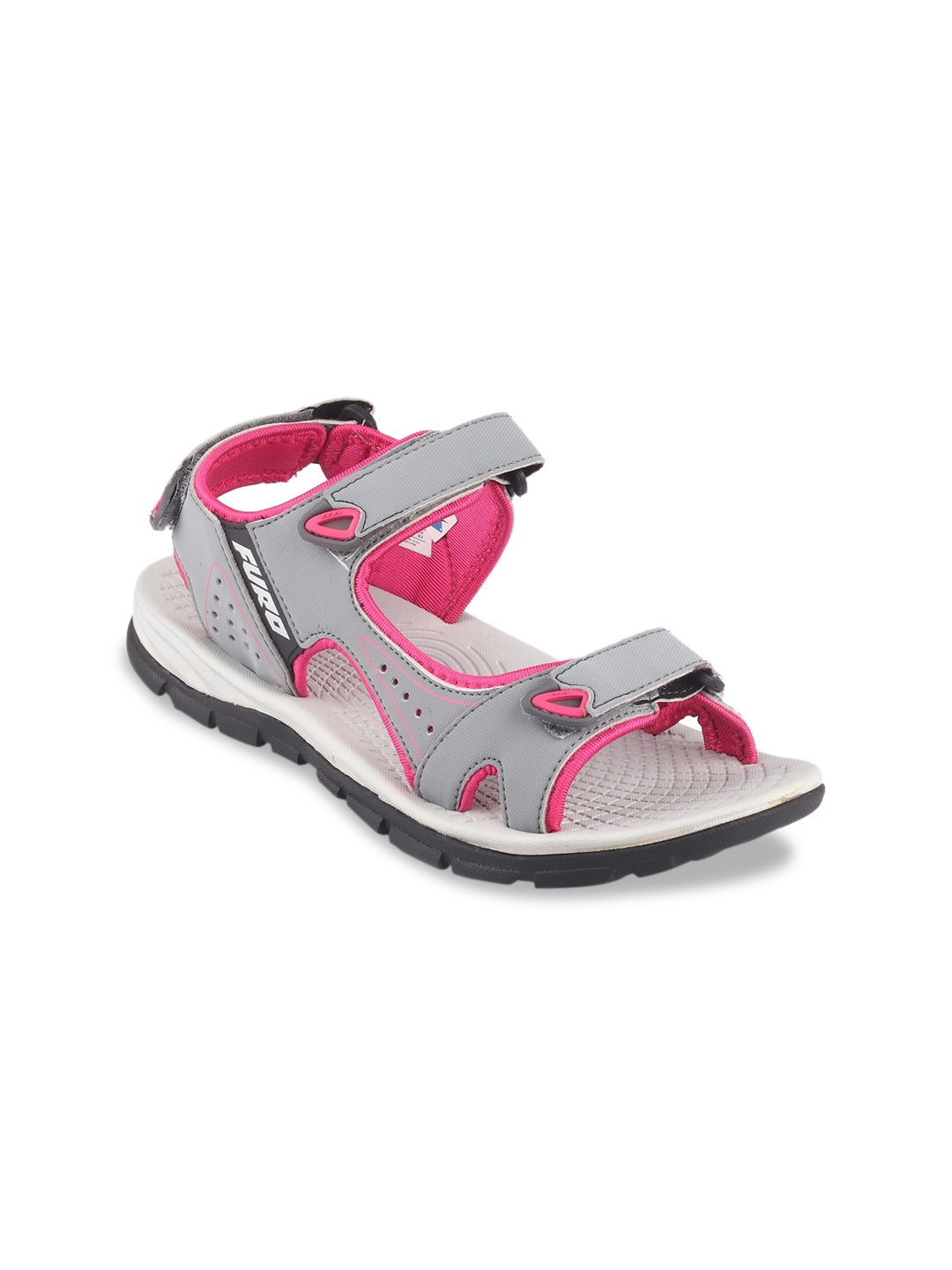 

FURO by Red Chief Women Pink & Grey Solid Sports Sandals