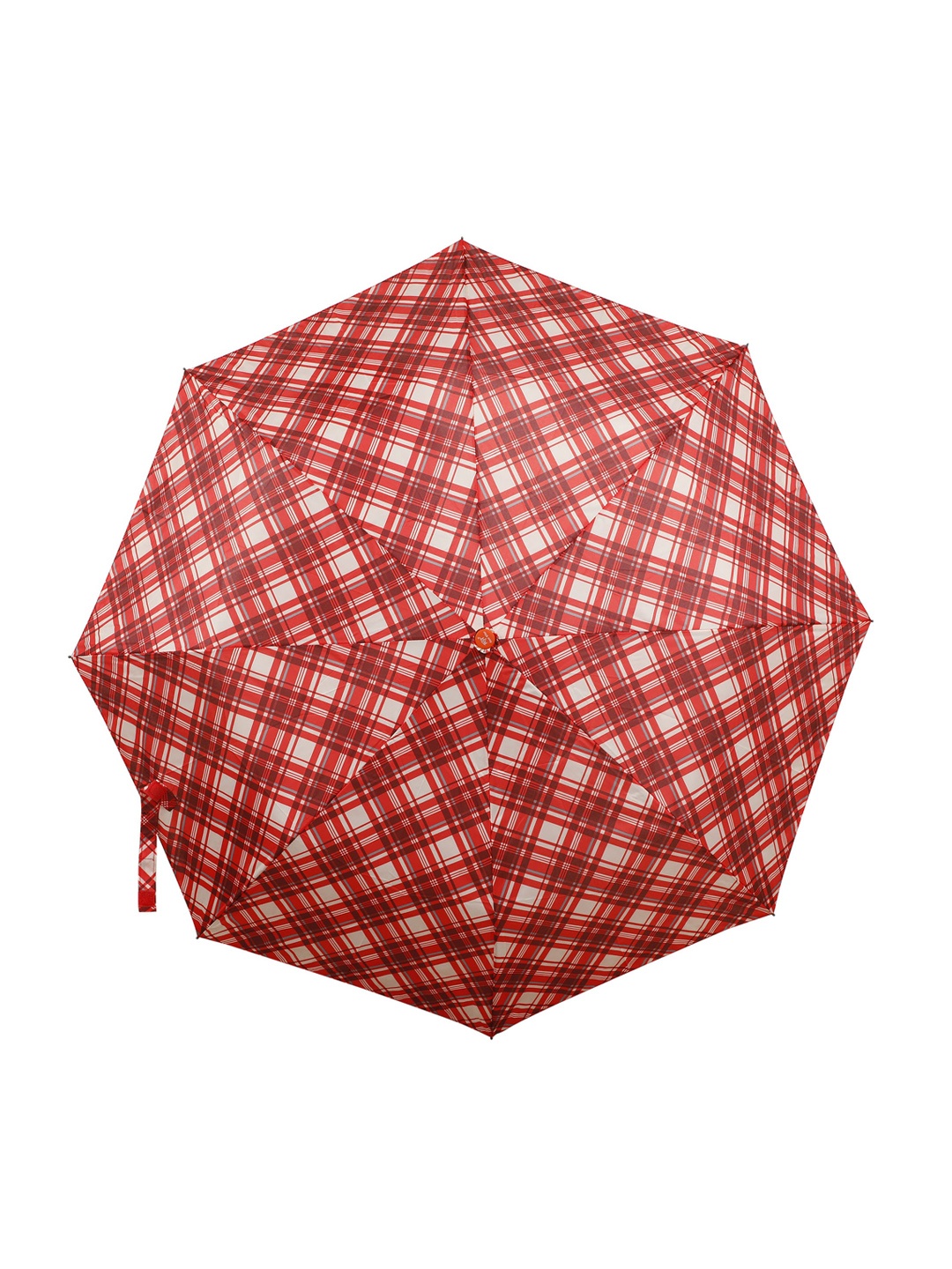 

LOOM LEGACY Red & White Checked 3-Fold Umbrella