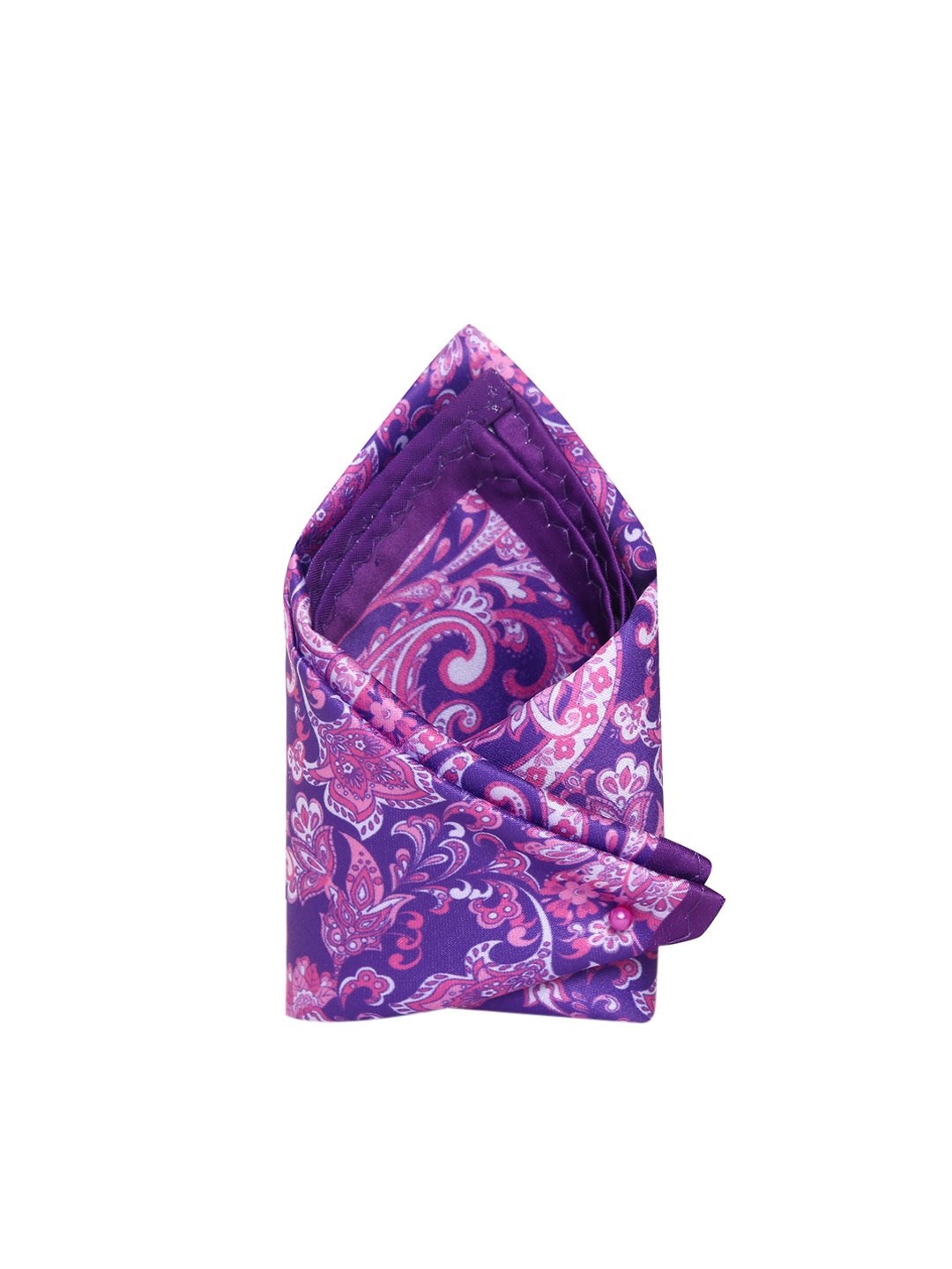 

Tossido Men Purple & Pink Printed Pocket Square