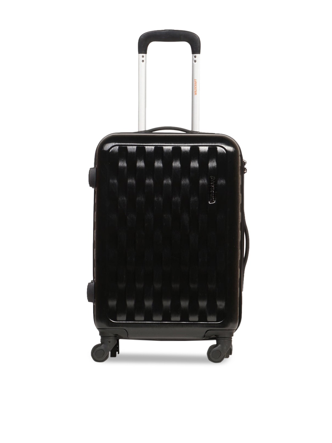 

Wildcraft Black Textured Hard-Sided Medium Trolley Suitcase