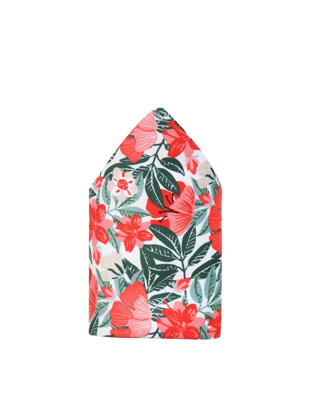 

Tossido Men Red & Green Printed Pocket Square With A Gift Box