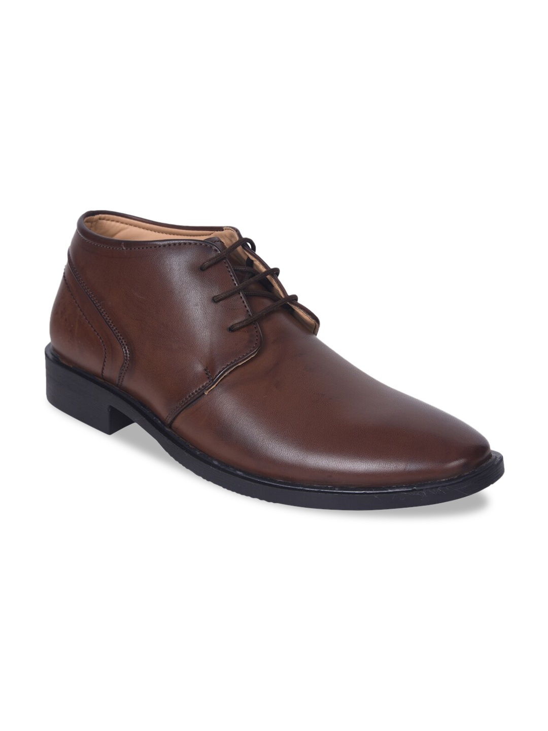 

IMPERIO Men Brown Solid Formal Leather Derbys