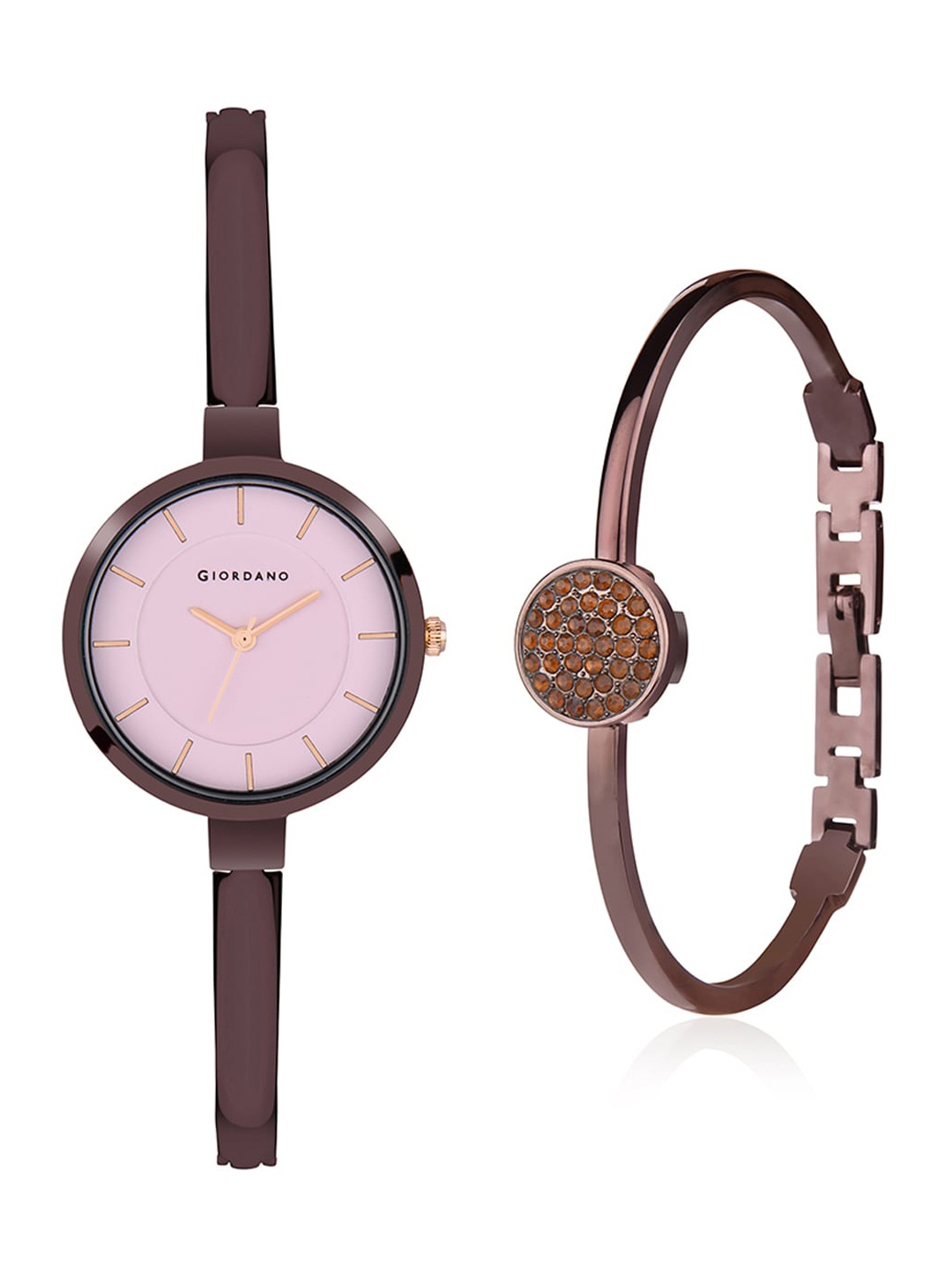 

GIORDANO Women Pink Analogue Watch GD4052-55