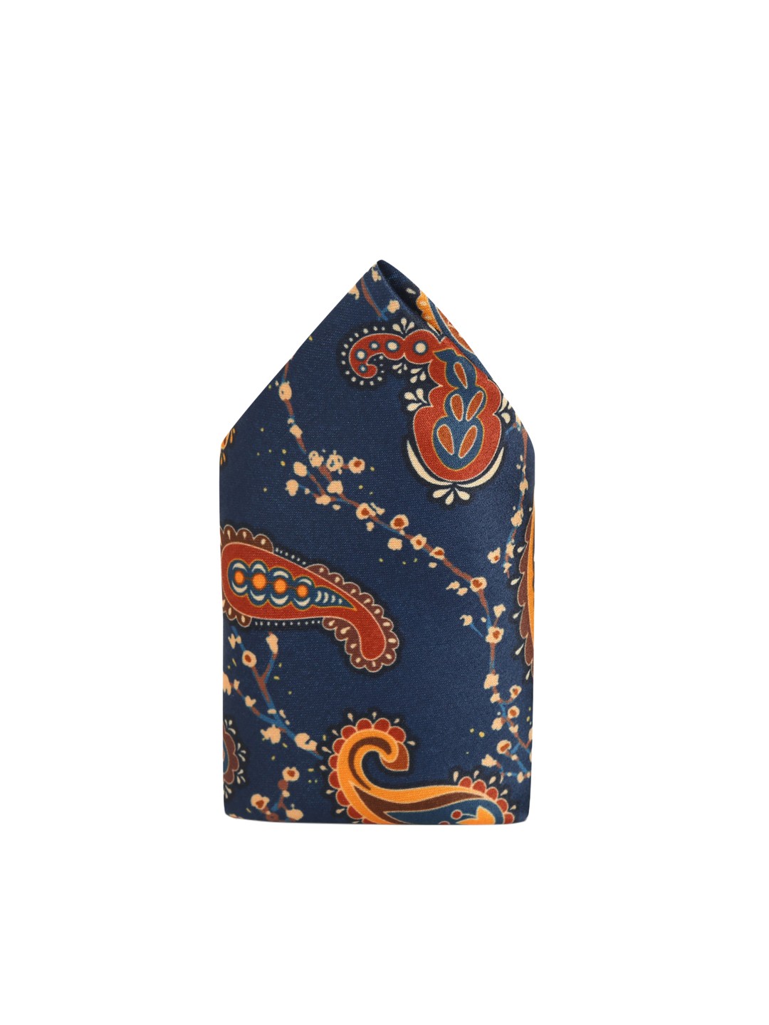 Tossido Men Maroon & Beige Printed Pocket Square