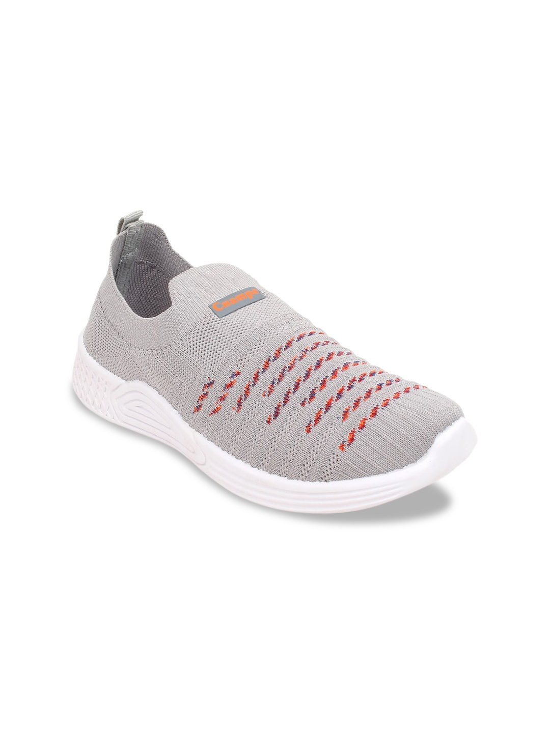

Champs Women Grey Woven Design Slip-On Sneakers