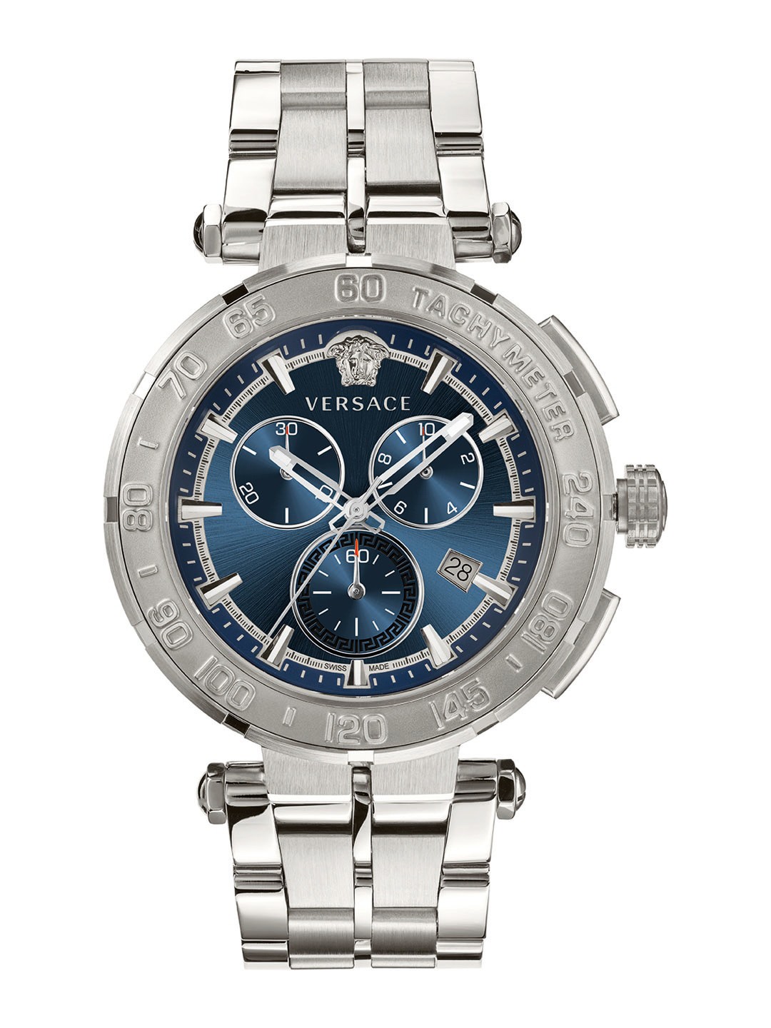 

Versace Men Silver-Toned Analogue Watch VEPM00420