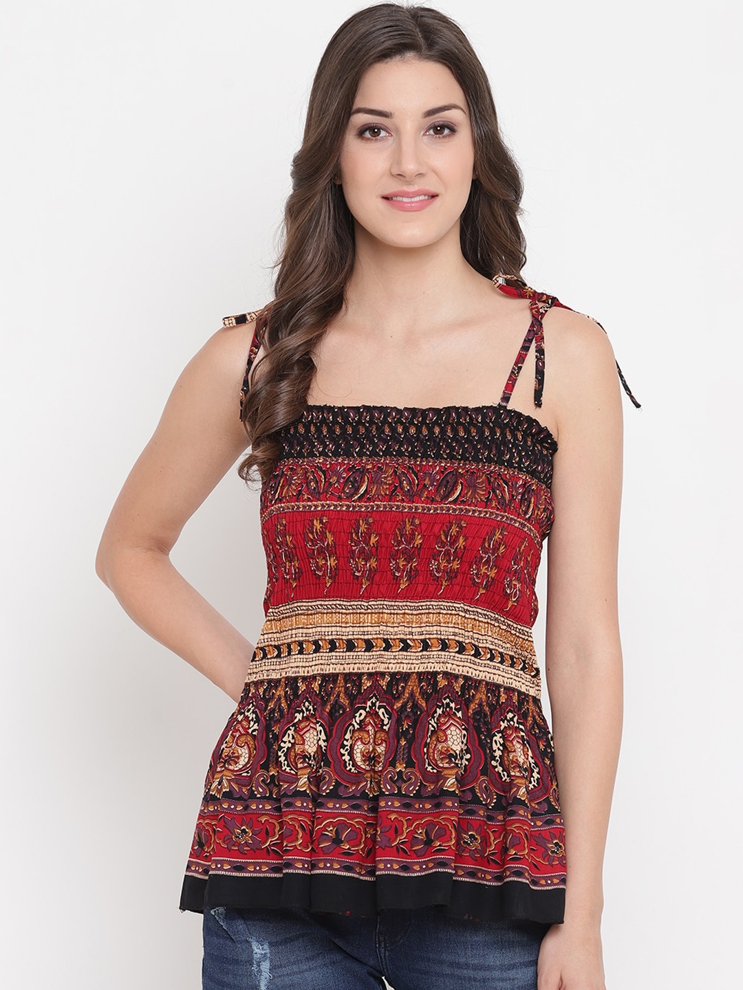 

Aawari Multicoloured Printed Regular Top, Multi