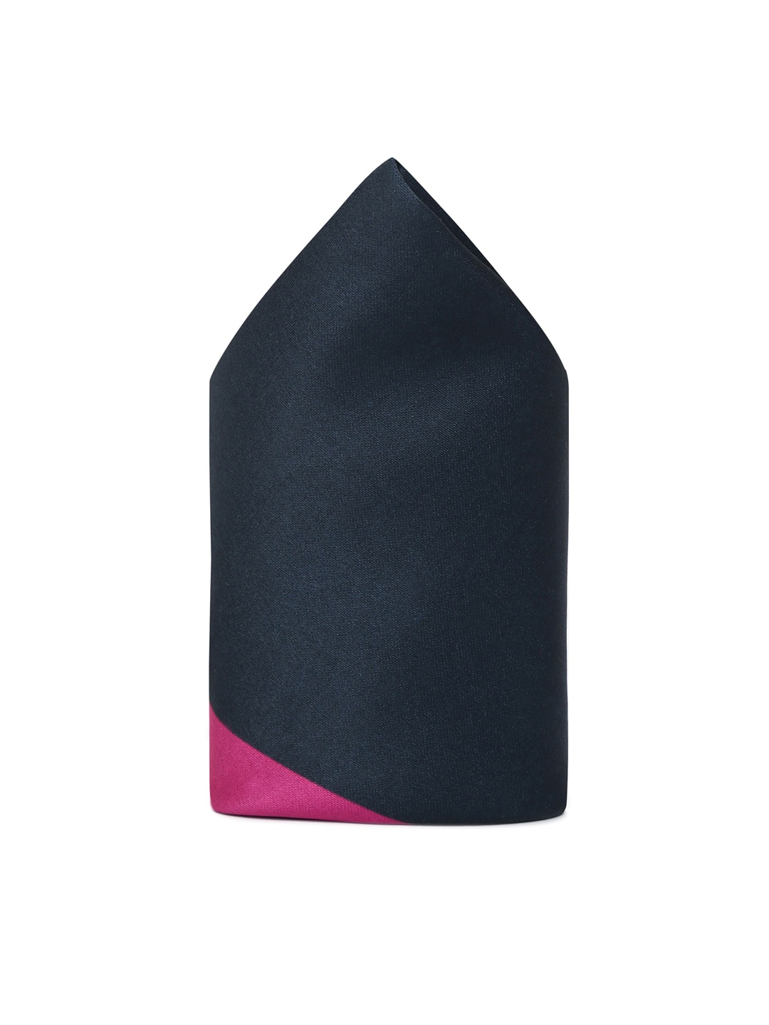 

Tossido Men Navy Blue & Pink Printed Pocket Square