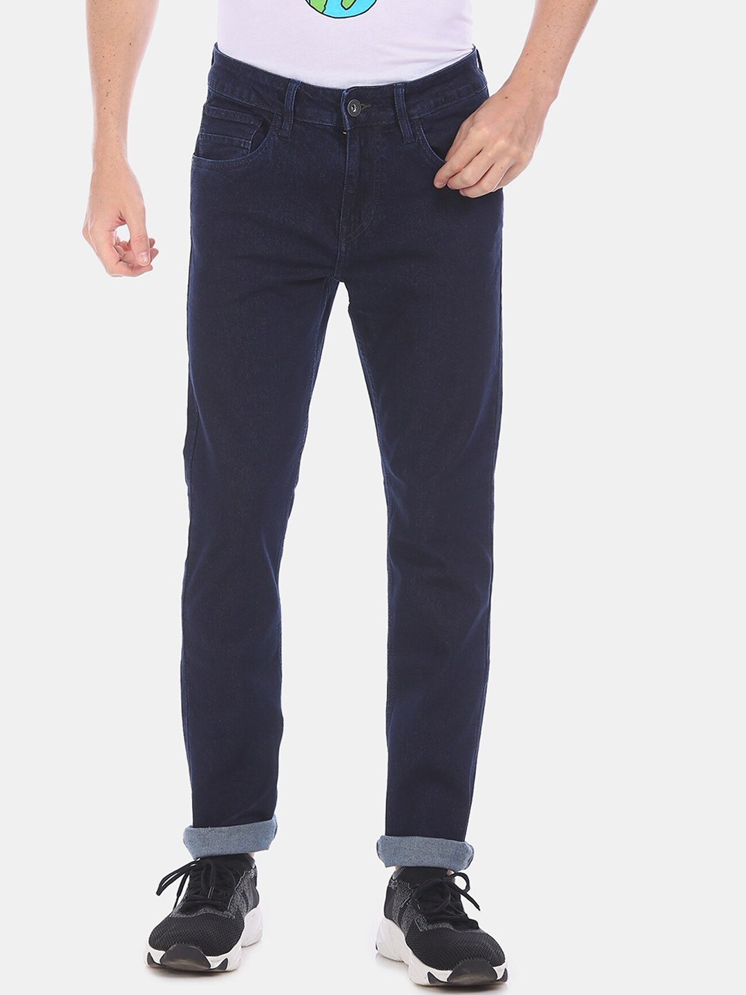 

Cherokee Men Navy Blue Regular Fit Jeans