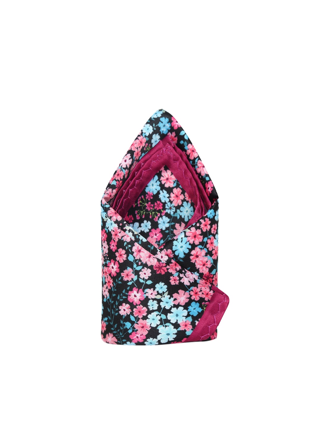 

Tossido Men Pink & Blue Printed Pocket Square