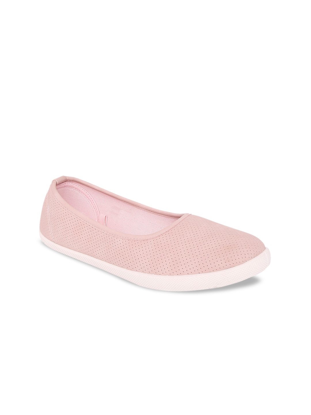 

Forever Glam by Pantaloons Women Pink Perforations Slip-On Sneakers