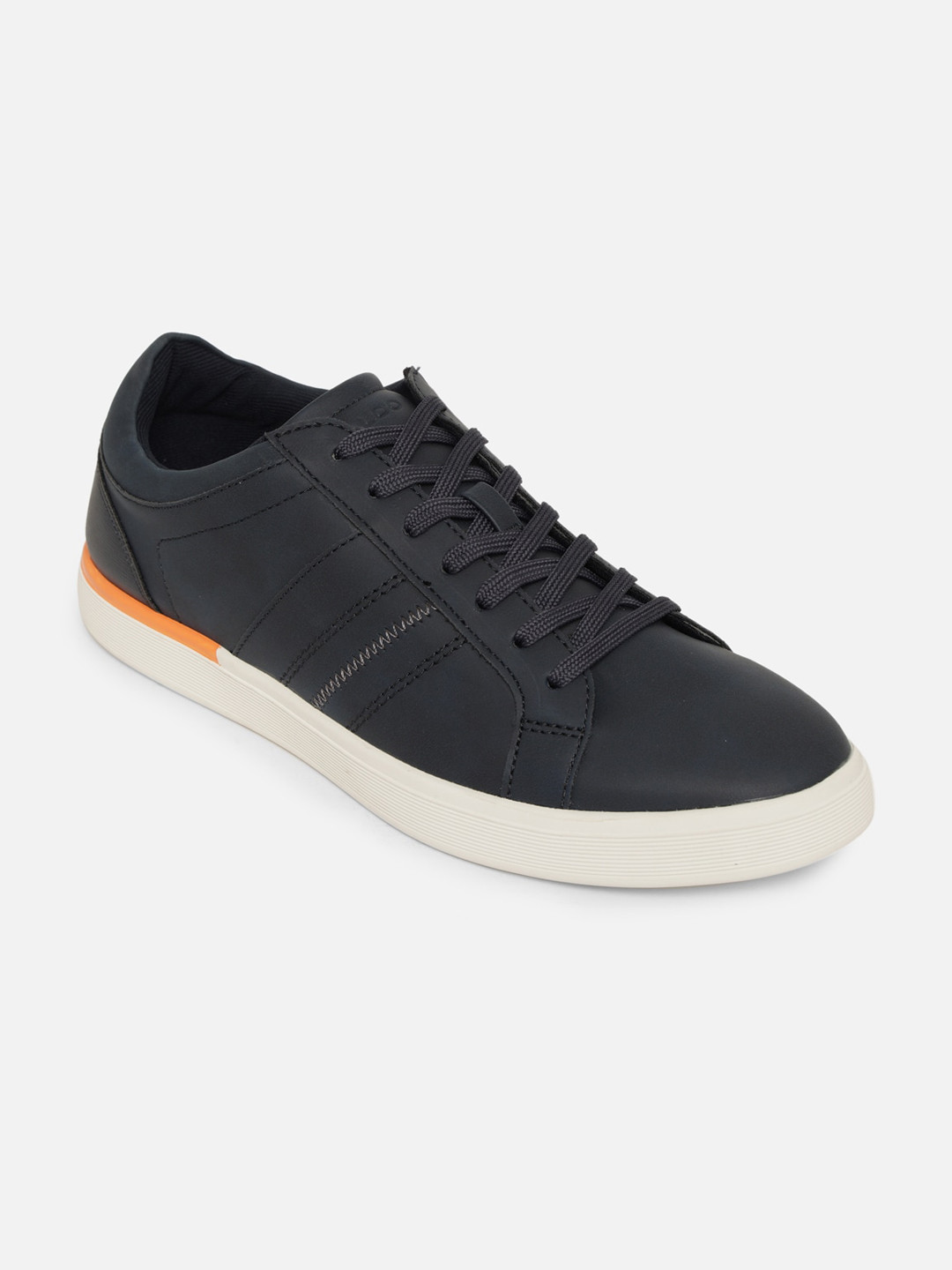 

ALDO Men Navy Blue & Off-White Synthetic Sneakers