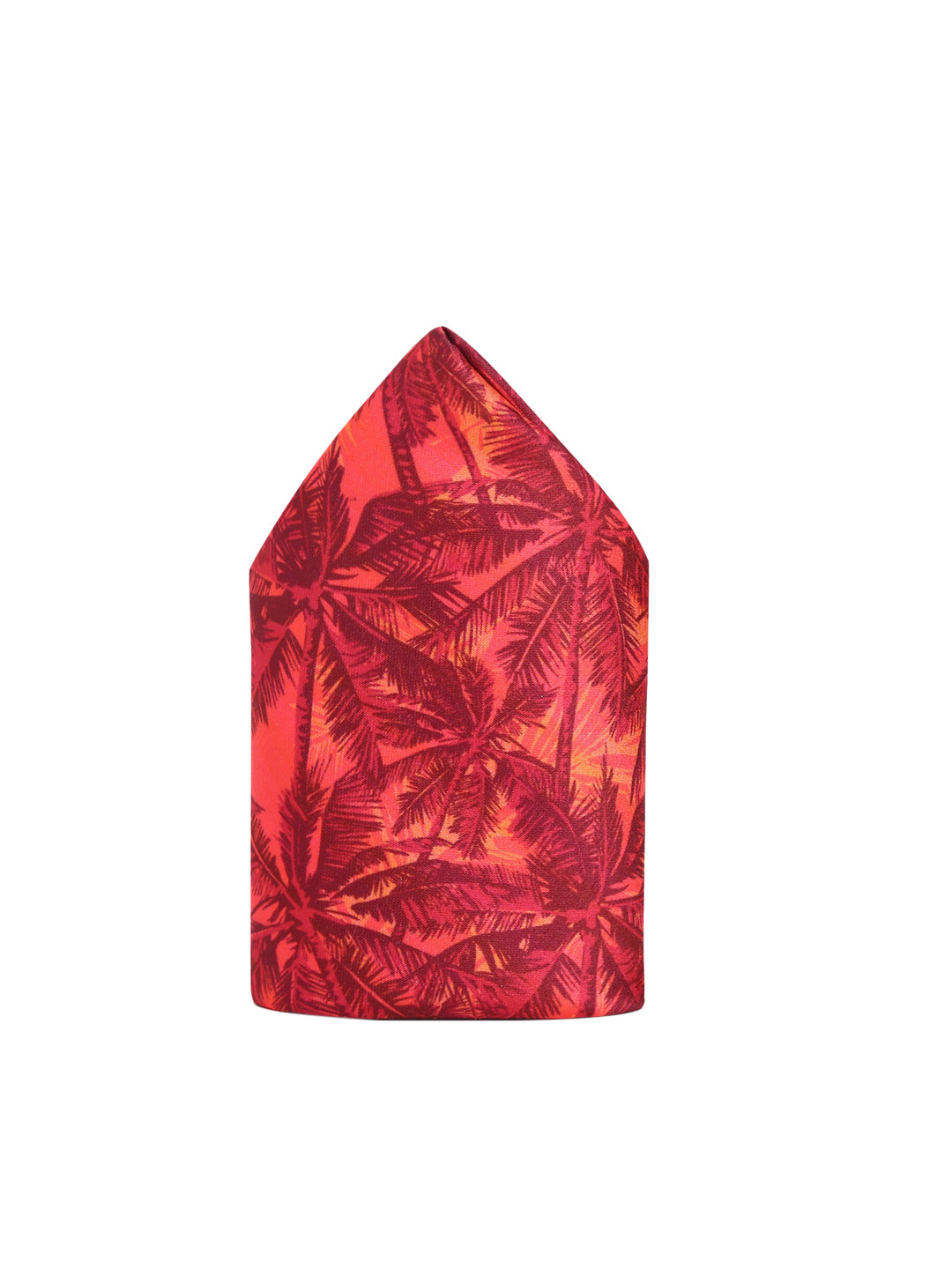 

Tossido Men Orange & Red Printed Pocket Square