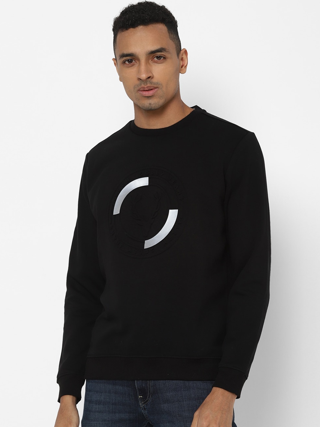 

Allen Solly Sport Men Black Printed Sweatshirt