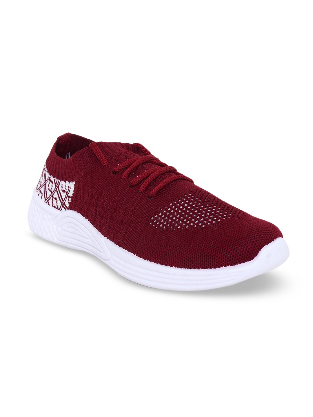 

Champs Women Maroon Woven Design Sneakers