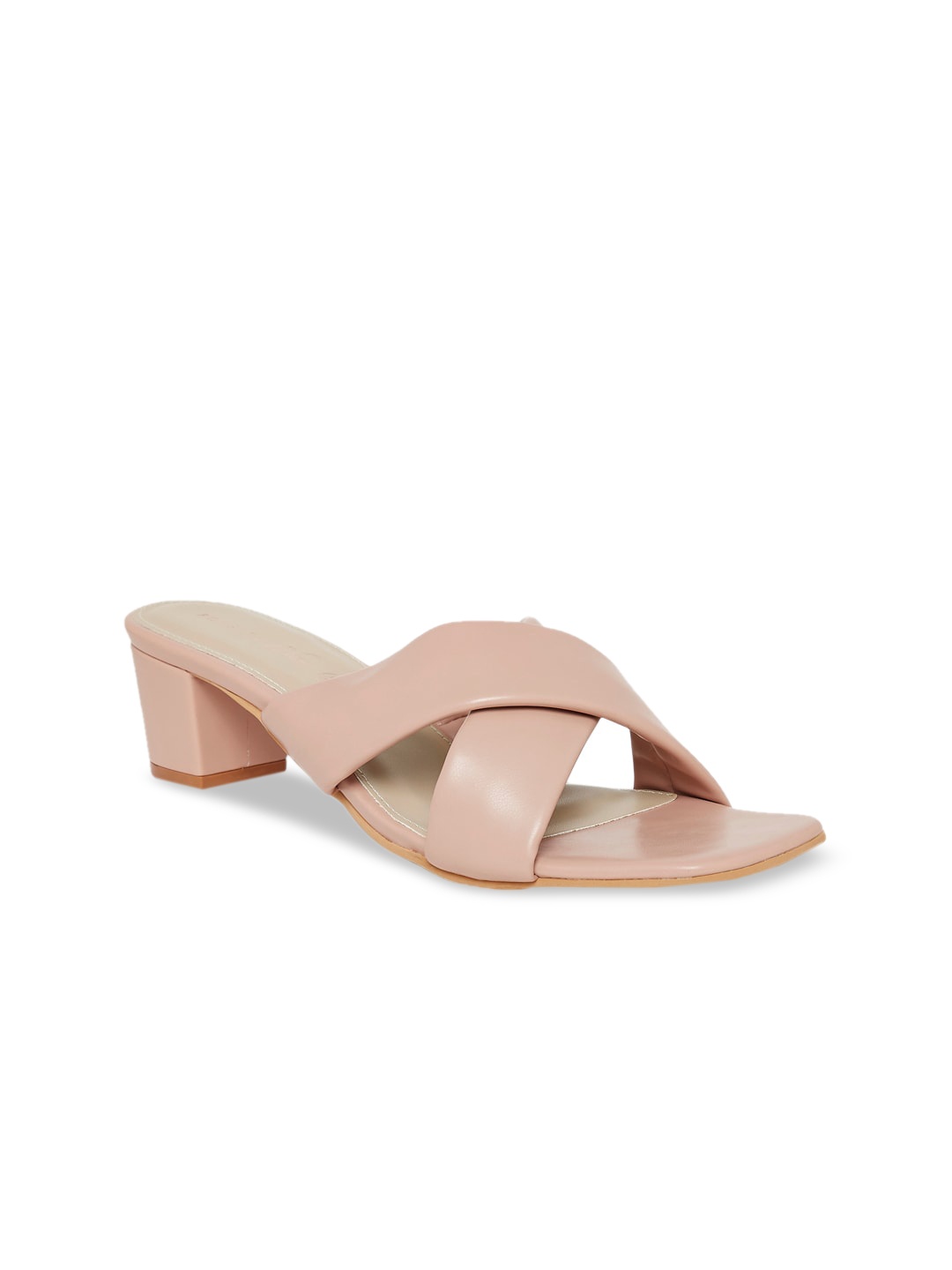 

Forever Glam by Pantaloons Women Pink Solid Leather Heels