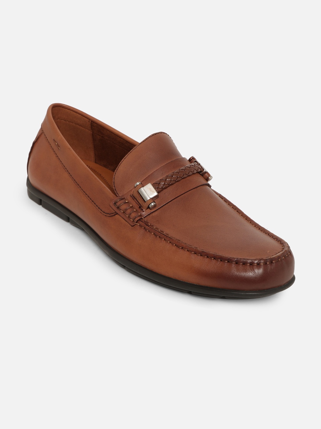 

ALDO Men Brown Leather Loafers