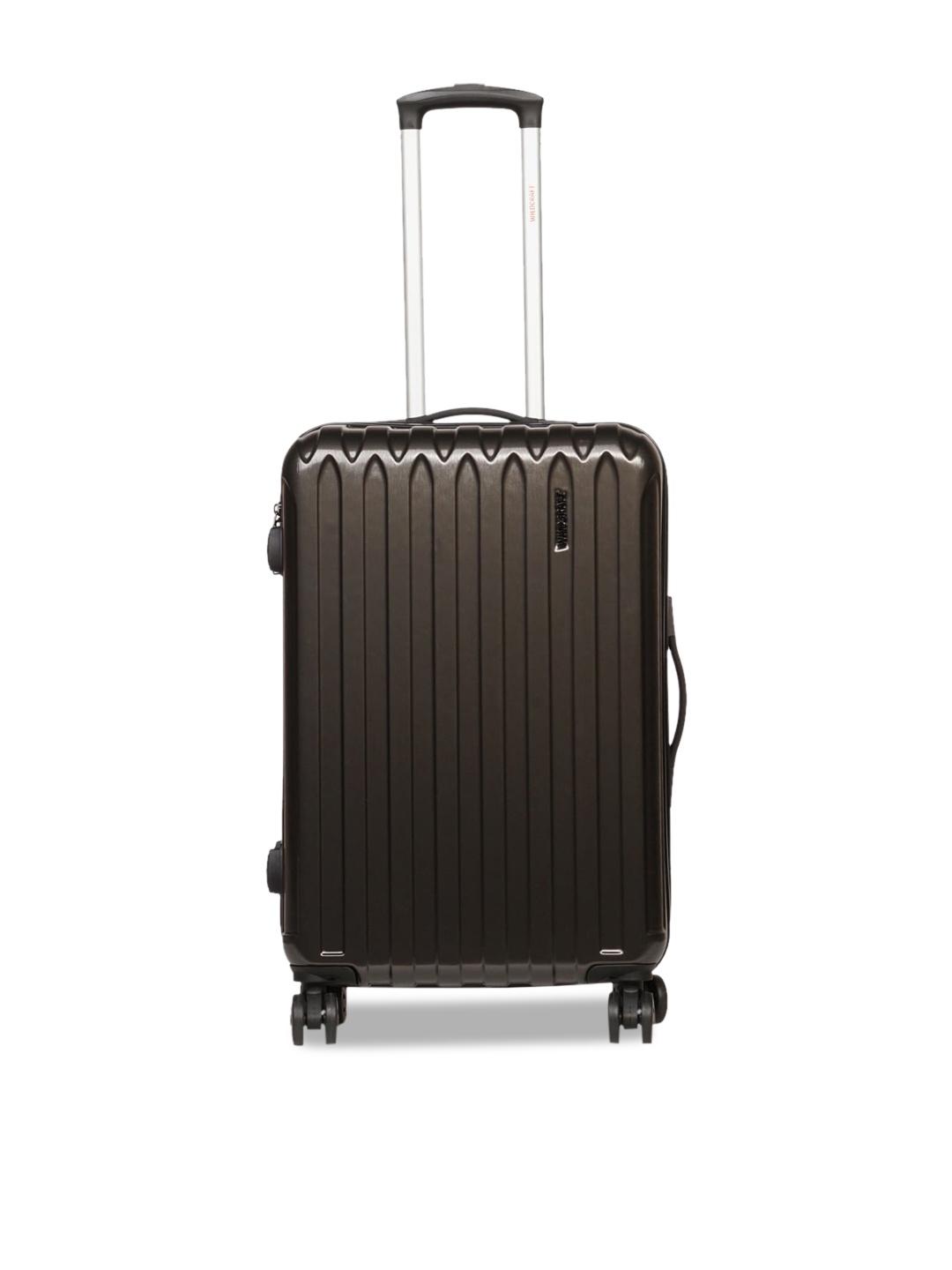 

Wildcraft Pegasi Striped Medium Hard Sided Trolley Suitcase, Charcoal