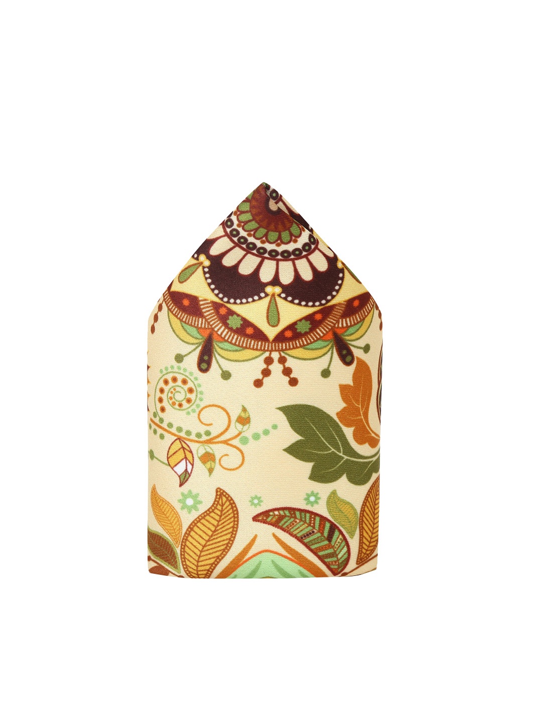 

Tossido Men Beige & Brown Printed Pocket Square