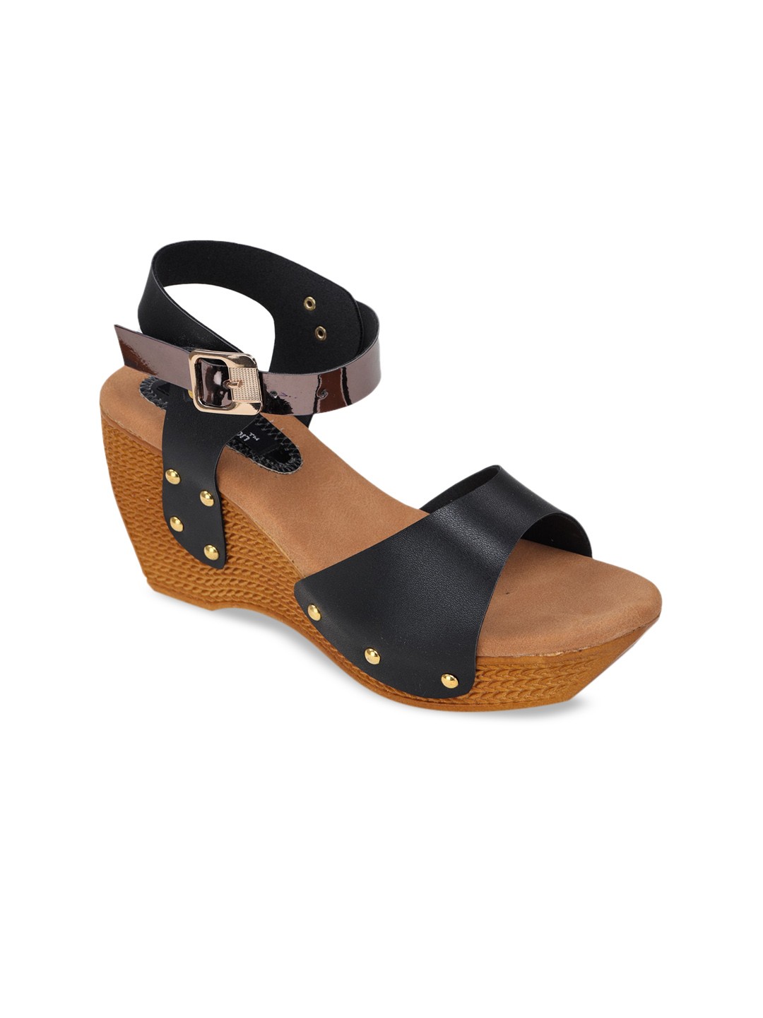 

Funku Fashion Women Black Solid Sandals