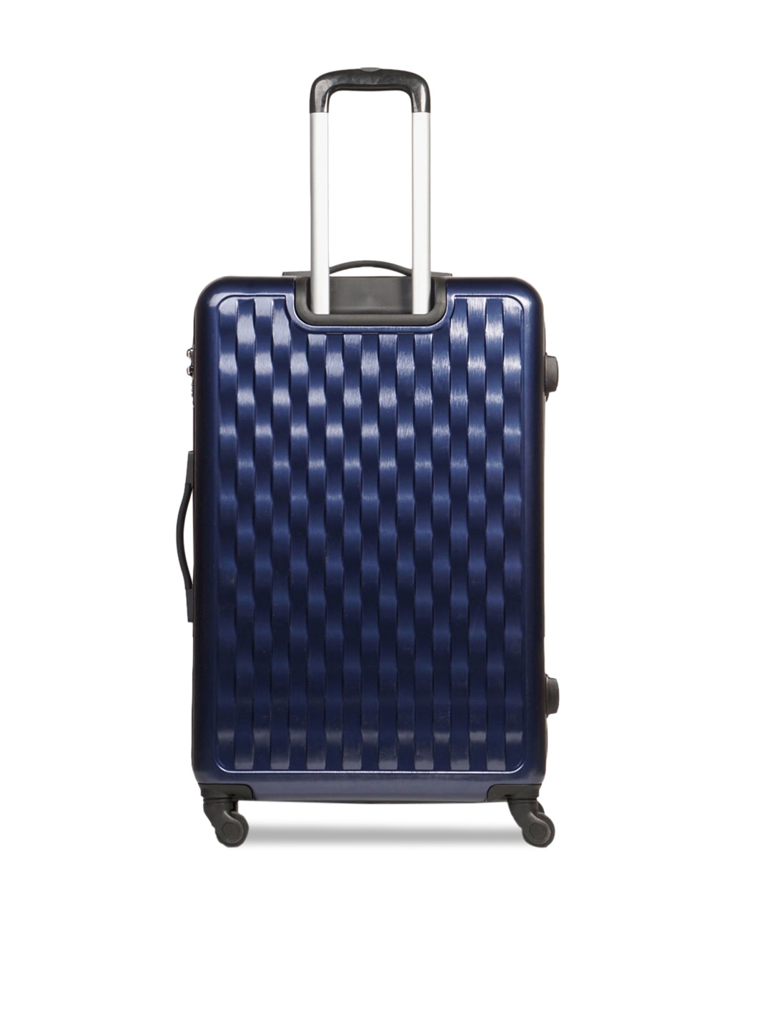 

Wildcraft Blue Textured Hard-Sided Medium Leonis Trolley Suitcase