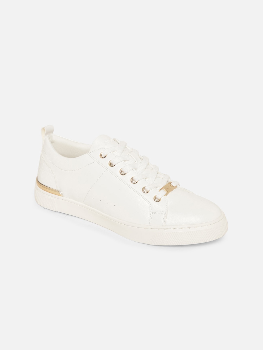 

ALDO Women White Solid Sneakers