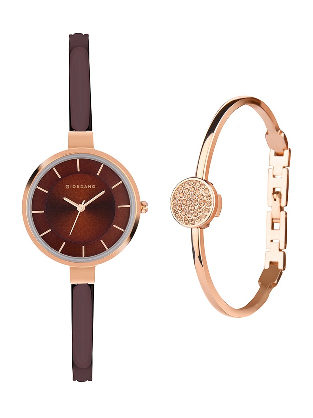 

GIORDANO Women Brown Analogue Watch GD4052-33