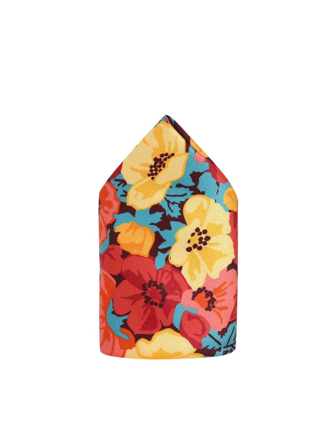 

Tossido Men Red & Yellow Printed Pocket Square