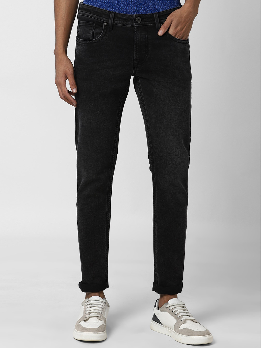 

Peter England Casuals Men Charcoal Grey Skinny Fit Stretchable Jeans