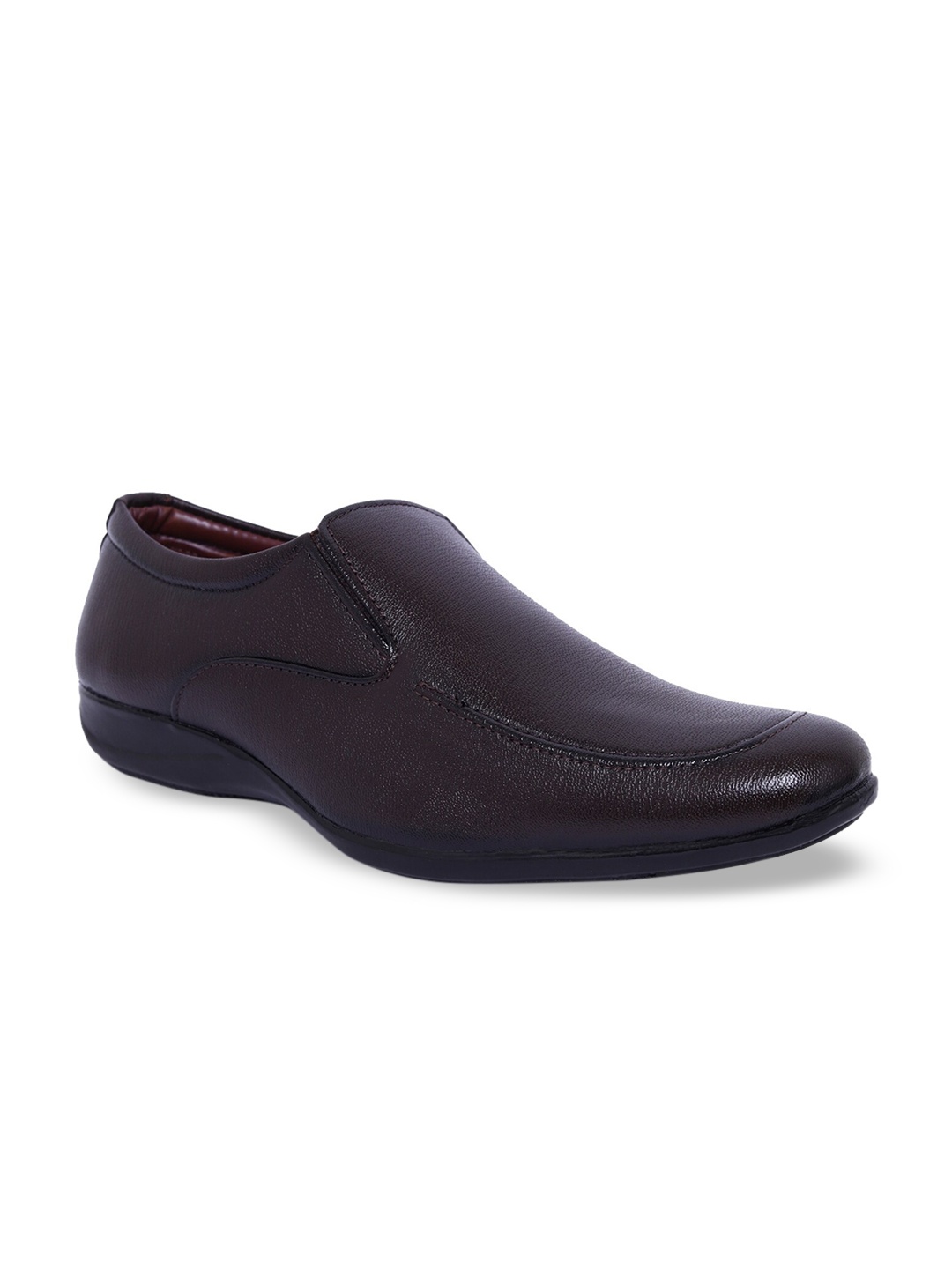 

Fashion Victim Men Brown Solid Formal Slip-On Shoes