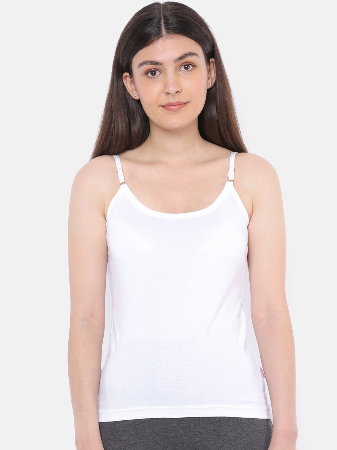 

Dollar Missy Pack of 5 Combed Cotton Camisoles, White