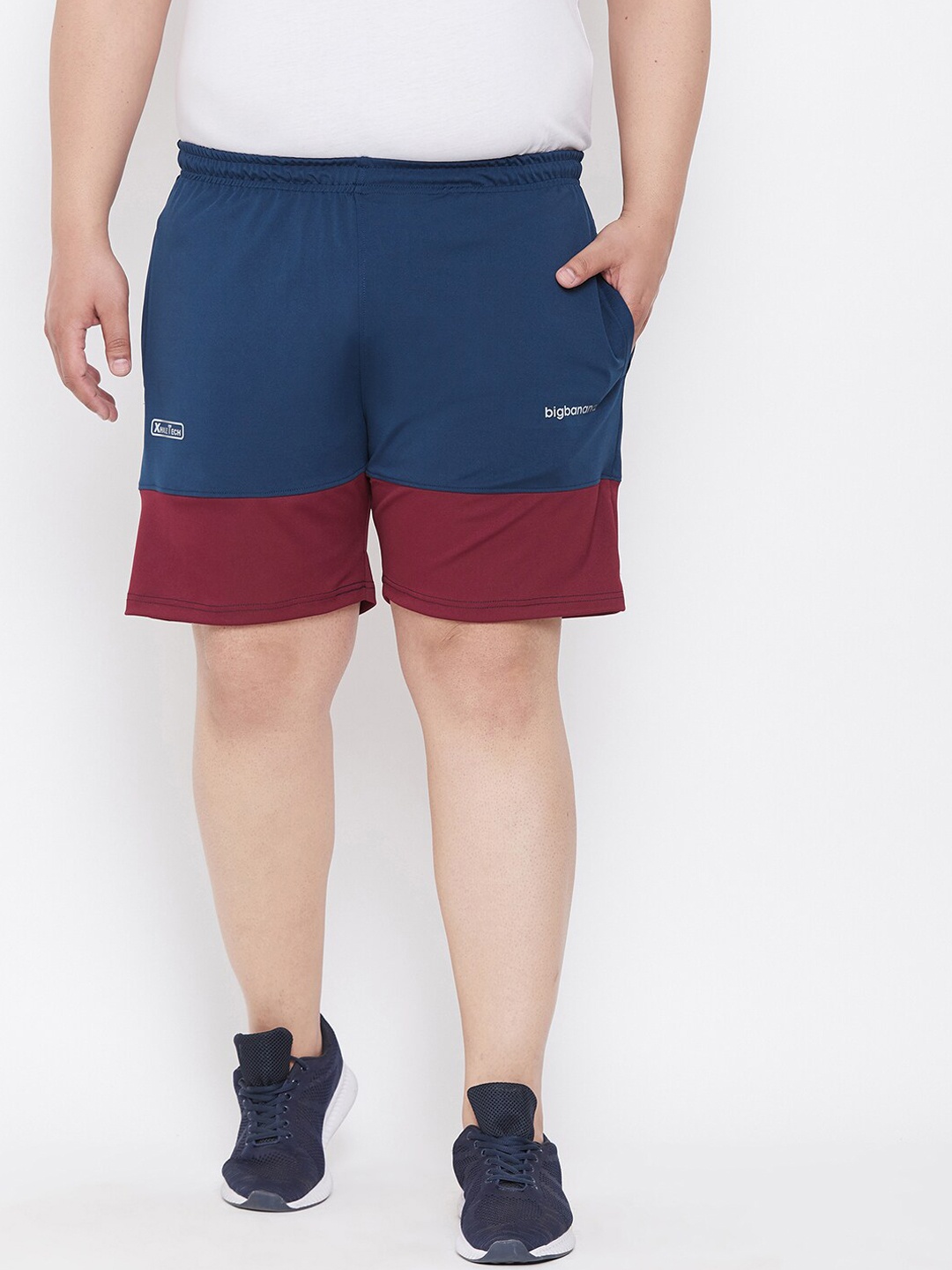 

bigbanana Men Blue Colourblocked Regular Fit Shorts