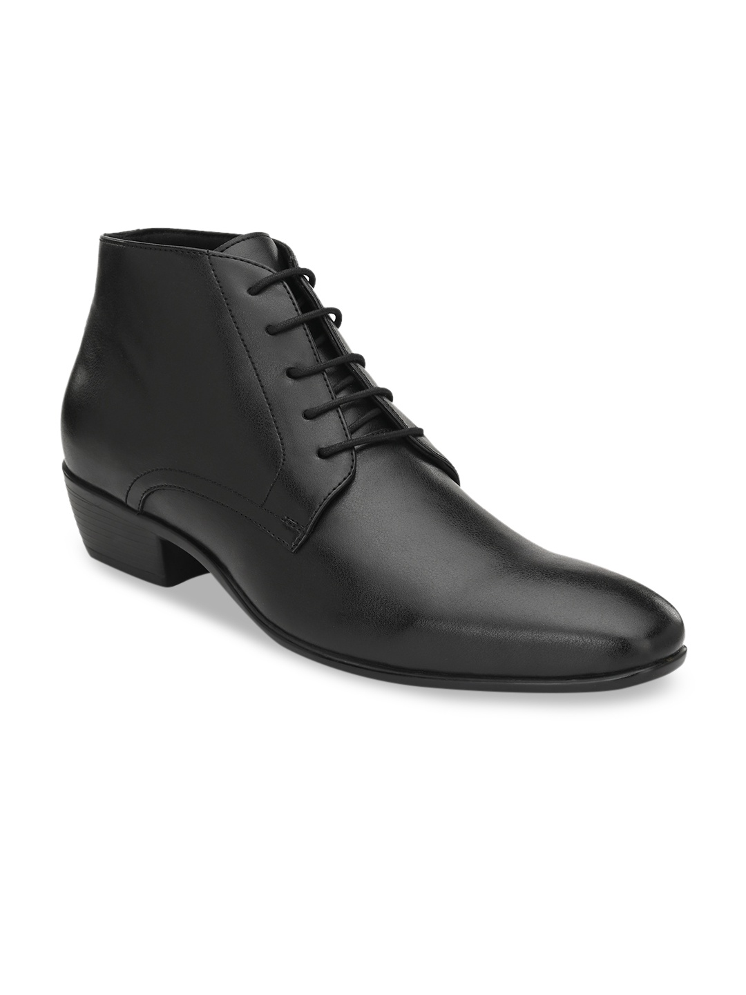 

Delize Men Black Solid Formal Derbys